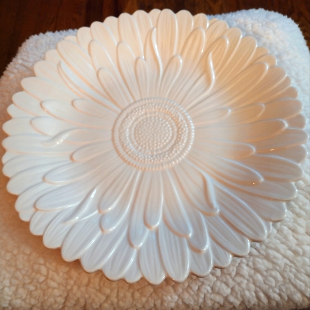 Vintage Tiffany and Co  sunflower chop plate